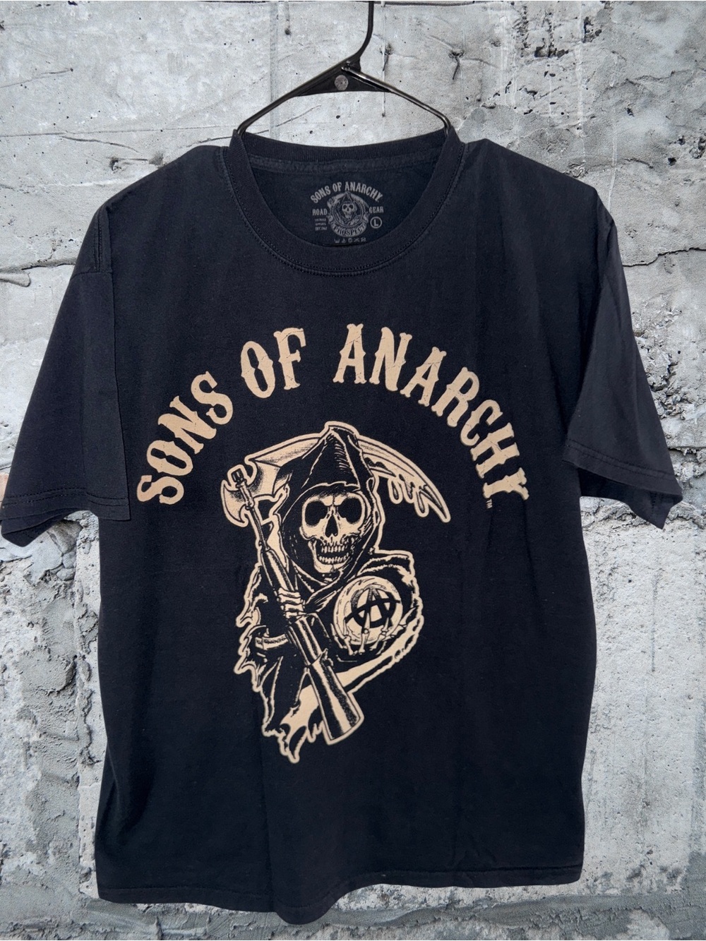 Sons of Anarchy Black Graphic Short-Sleeve Tee